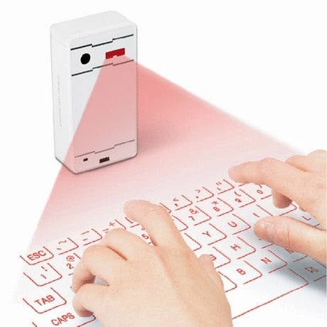 Wireless Bluetooth Laser keyboard Virtual Projection keyboard - 4 Gadgets